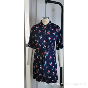 Wholesale Short Sleeve Loose Fit Summer Lady Dresses